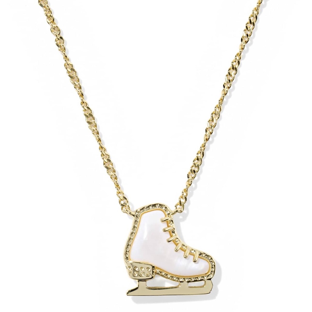 Kendra Scott Ice Skate Gold Short Pendant Necklace